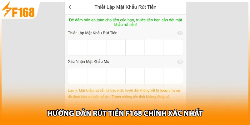 Hướng dẫn rút tiền F168 chính xác nhất